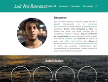 Tablet Screenshot of luismabarranco.com